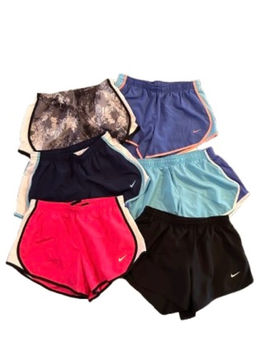 Nike Dri-FIT Tempo Running Shorts Bundle, Lot of 6 pairs